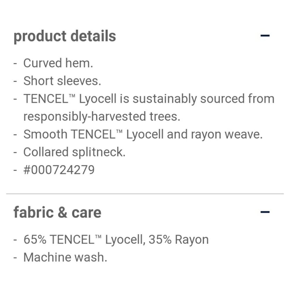 🦝NWT🦝 GAP TENCEL™ Lyocell Popover Dress - Picture 2 of 8